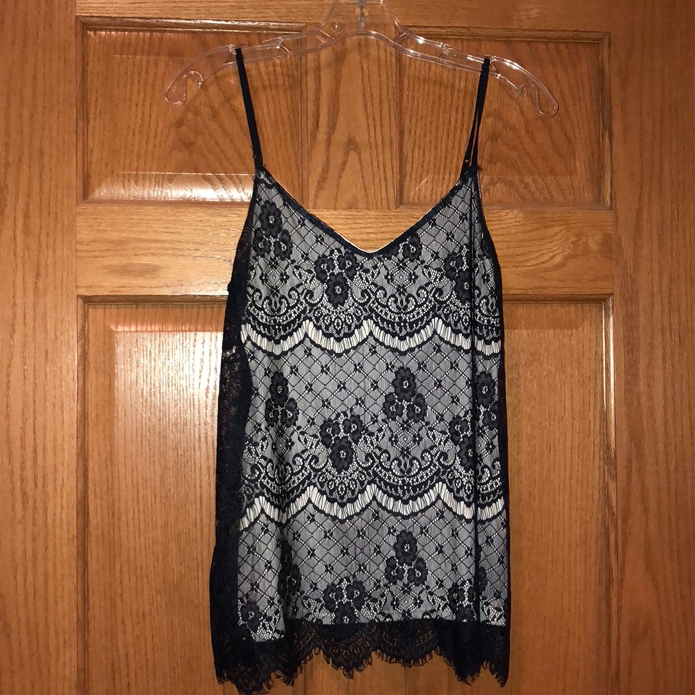 Never worn beautiful lace tank top